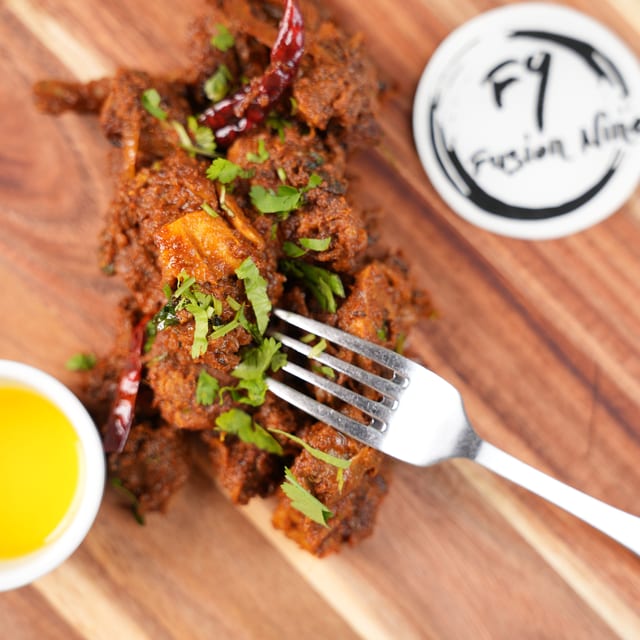 Goat Ghee Roast Fry.