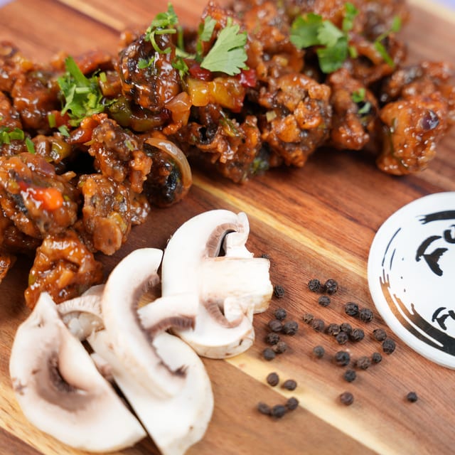 Mushroom Pepper Fry.